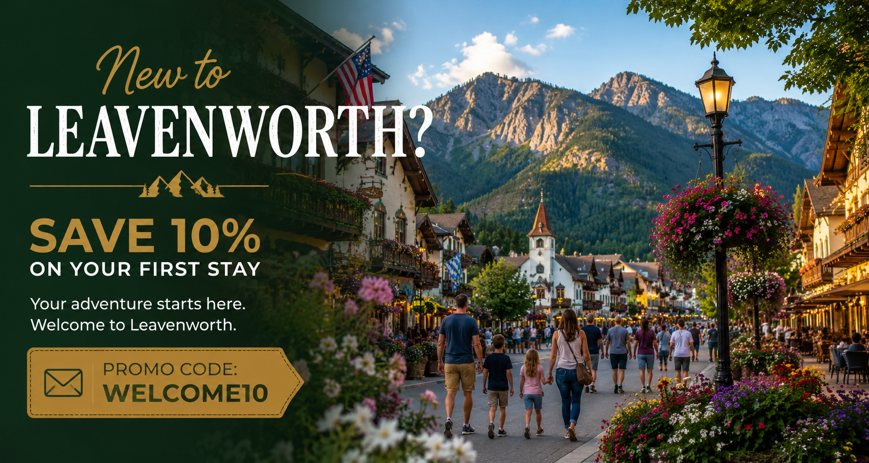 Welcome to Leavenworth first-time guest special